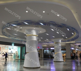 Pannello solido di alluminio della colonna circolare non tipica con la decorazione interna della copertura leggera